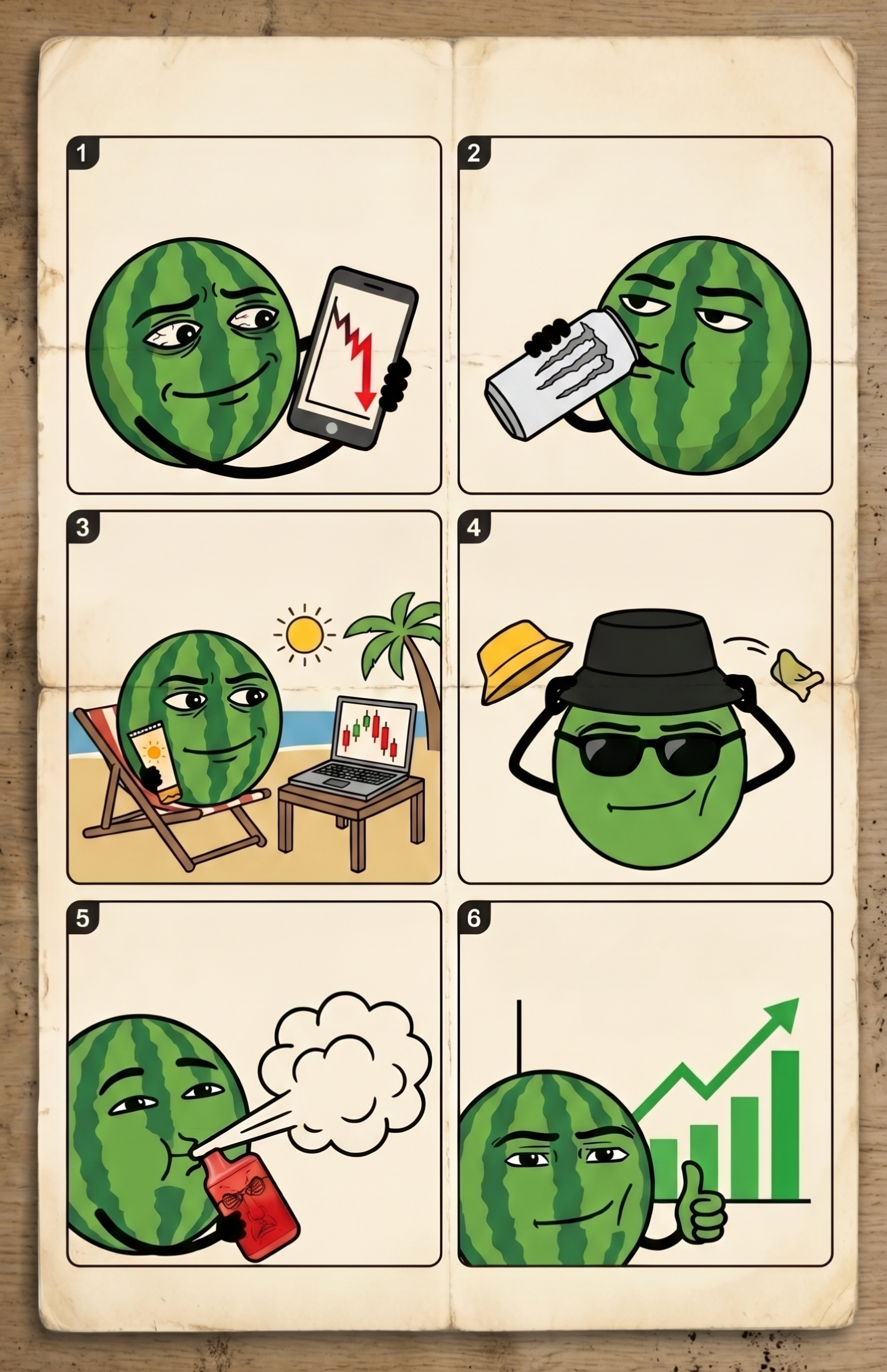 Illustrated memecoin summer survival guide